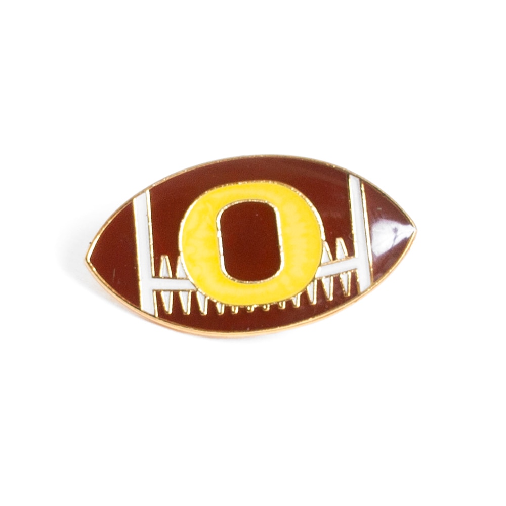 Classic Oregon O, Yellow, Lapel Pins, Accessories, Unisex, Football, 2023, 715268